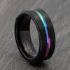 black tungsten ring