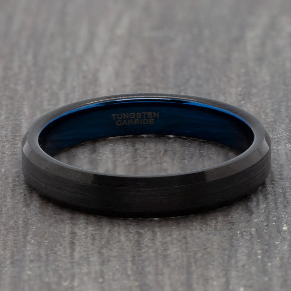 black tungsten ring
