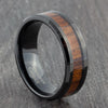 black wooden ring