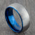 blue tungsten ring