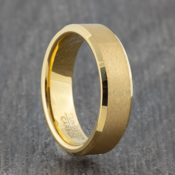 gold 6mm wedding band
