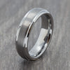 grey mens tungsten ring