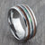 koa wood tungsten ring