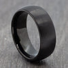mens 8mm black wedding ring