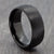 mens 8mm black wedding ring