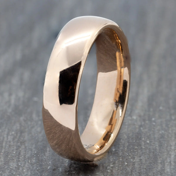mens rose goldring