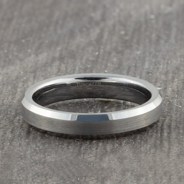mens tungsten 4mm promise ring