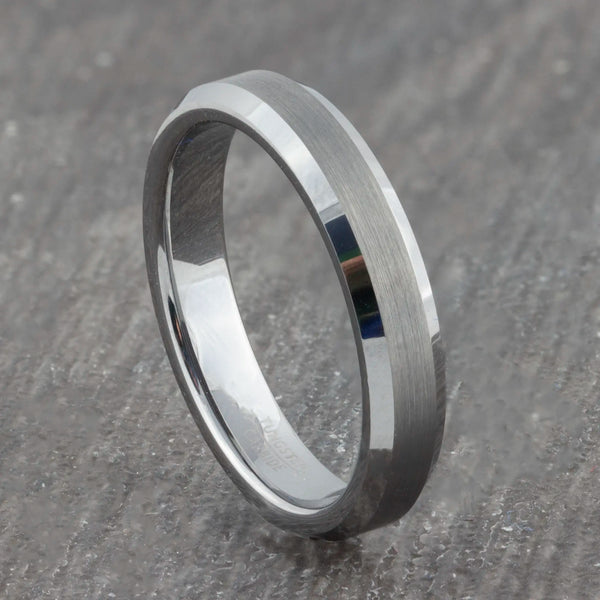 silver 4mm wedding band