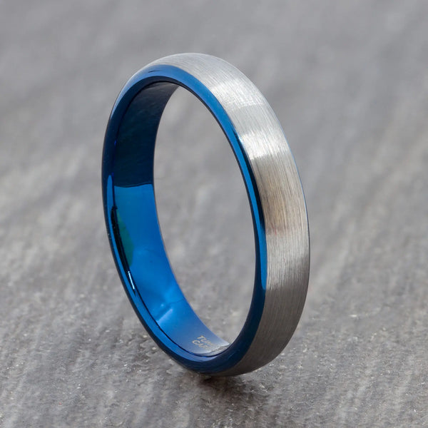 silver 4mm wedding band