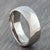 silver titanium wedding band