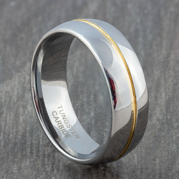 silver tungsten ring