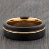 tungsten carbide black wedding ring