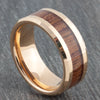 tungsten carbide rose gold ring