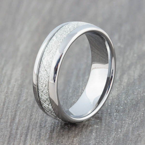 tungsten carbide silver ring