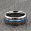 tungsten ring with wood inlay