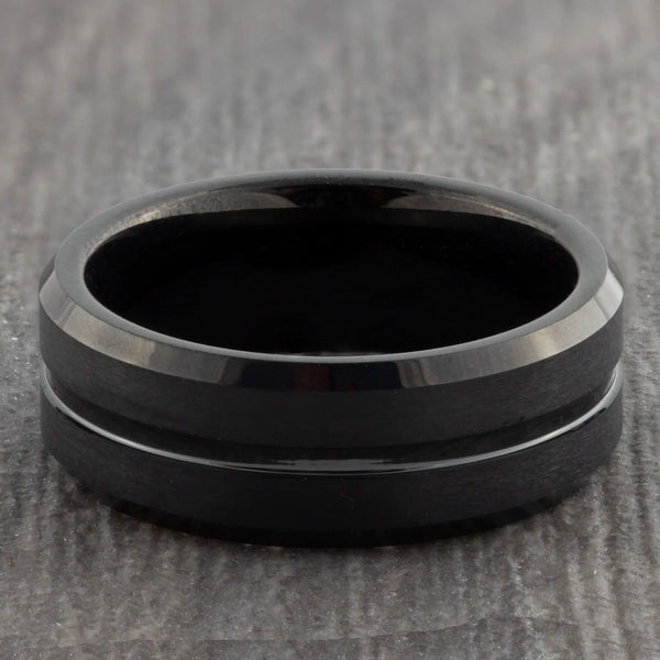 womens 8mm tungsten ring