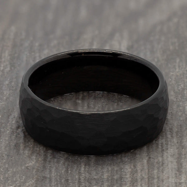 womens black wedding band
