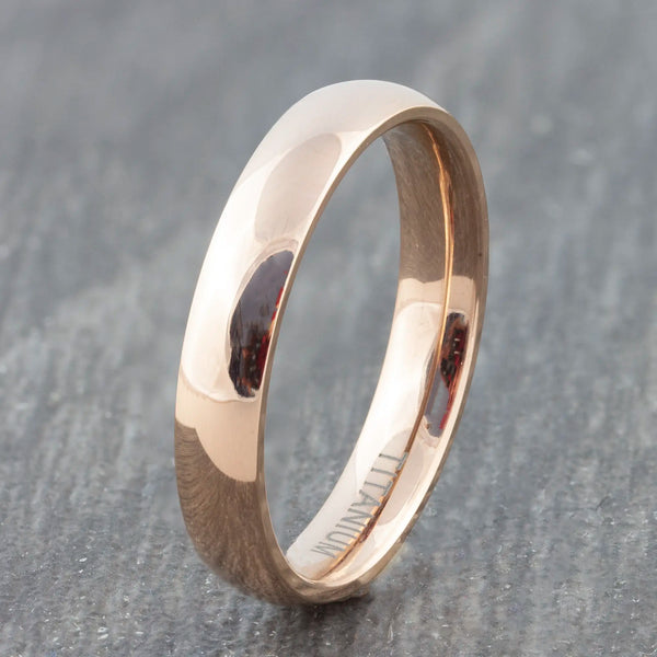 womens rose gold wedding ring