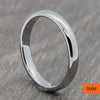 Classic Silver Tungsten Court Ring – 2mm, 3mm, 4mm, 6mm, 8mm