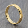 Bevelled Edge 4mm Gold Tungsten Ring