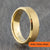 Gold Tungsten Court Ring with Bevelled Edges – 4mm, 6mm, 8mm