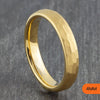 Gold Tungsten Hammered Court Ring – 4mm, 6mm, 8mm