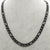 6mm black figaro necklace