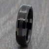 Black Two Tone 6mm Tungsten Ring