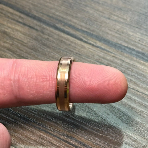 Rose Gold 6mm Tungsten Ring
