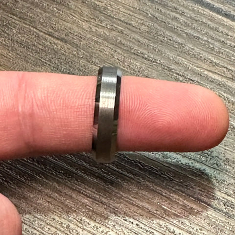 6mm Silver Tungsten Court Ring