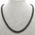 black mens 5mm necklace