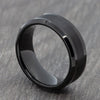 Black Two Tone 8mm Tungsten Ring