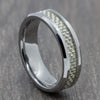 Silver 6mm Tungsten Ring with Carbon Fibre Inlay