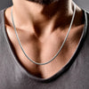 mens 2mm silver snake chain