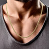 mens 3mm gold curb chain