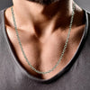 mens 3mm silver belcher chain