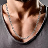 mens 3mm silver curb chain