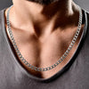 mens 5mm silver curb chain