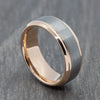 Two Colour 8mm Tungsten Ring