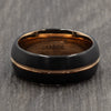 Black & Rose Gold 8mm Tungsten Ring