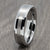 Two Tone 6mm Silver Tungsten Ring