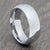 8mm Silver Tungsten Polished Court Ring