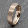 Brushed Rose Gold 6mm Tungsten Ring