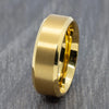 Gold 8mm Titanium Ring