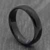 Tungsten Ring 6mm Polished Black Finish