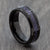6mm Black Tungsten Ring with Purple Carbon & Celtic Detail