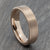 Brushed Rose Gold 6mm Tungsten Ring