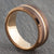 Rose Gold Tungsten Ring with Groove