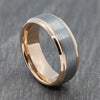 Two Colour 8mm Tungsten Ring