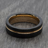 rose gold tungsten ring